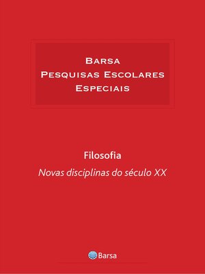 cover image of Temática--Filosofia--Novas Disciplinas Século XX